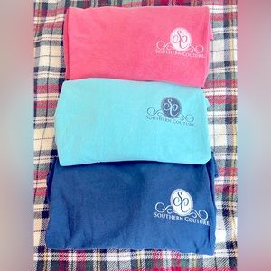 🍁🍂SET OF 3 Southern Couture COMFORT COLORS Long-Sleeve T-Shirts. Size—XL. 🍂🍁